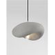 Pendule, Lustre suspendate - Lustra suspendata cu textura granulata Bambel gri piatra
