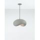 Pendule, Lustre suspendate - Lustra suspendata cu textura granulata Bambel gri piatra