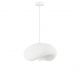 Pendule, Lustre suspendate - Lustra suspendata cu textura granulata Bambel alb piatra