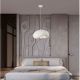 Pendule, Lustre suspendate - Lustra suspendata cu textura granulata Bambel alb piatra