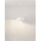 Pendule, Lustre suspendate - Lustra suspendata cu textura granulata Bambel alb piatra
