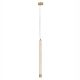 Pendule, Lustre suspendate - Lustra, Pendul tubular din travertin Muse metal auriu