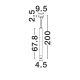 Pendule, Lustre suspendate - Lustra, Pendul tubular din travertin Muse metal auriu