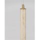 Pendule, Lustre suspendate - Lustra, Pendul tubular din travertin Muse metal auriu