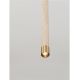 Pendule, Lustre suspendate - Lustra, Pendul tubular din travertin Muse metal auriu