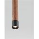 Pendule, Lustre suspendate - Lustra, Pendul tubular din travertin Muse metal negru