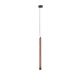Pendule, Lustre suspendate - Lustra, Pendul tubular din travertin Muse metal negru