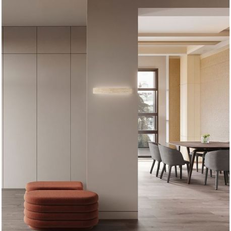 Aplice, corpuri de iluminat pentru pereti - Aplica de perete LED din travertin natural ALYSSA