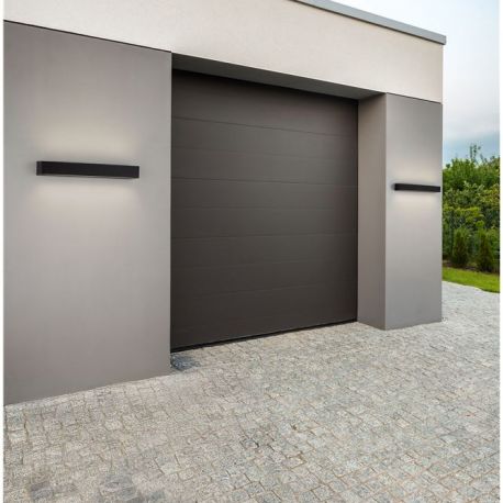 Aplice - Aplica exterior neagra liniara 50cm IP65 LED CCT PRISMATIC