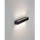 Aplice - Aplica exterior neagra liniara 50cm IP65 LED CCT PRISMATIC
