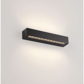 Aplice - Aplica exterior neagra liniara 38cm IP65 LED CCT PRISMATIC