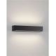 Aplice - Aplica exterior neagra liniara 38cm IP65 LED CCT PRISMATIC