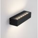 Aplice - Aplica exterior neagra liniara 22cm IP65 LED CCT PRISMATIC