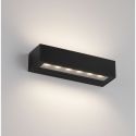 Aplica exterior neagra liniara 22cm IP65 LED CCT PRISMATIC