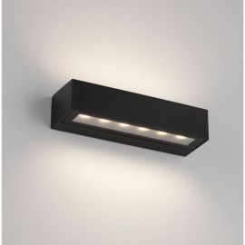 Aplice - Aplica exterior neagra liniara 22cm IP65 LED CCT PRISMATIC