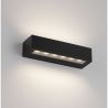 Aplica exterior neagra liniara 22cm IP65 LED CCT PRISMATIC
