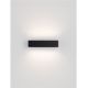 Aplice - Aplica exterior neagra liniara 22cm IP65 LED CCT PRISMATIC