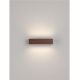Aplice - Aplica exterior corten liniara 22cm IP65 LED CCT PRISMATIC