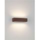 Aplice - Aplica exterior corten liniara 22cm IP65 LED CCT PRISMATIC
