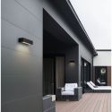 Aplica exterior neagra liniara 22cm IP65 LED CCT PRISMATIC