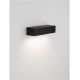 Aplice - Aplica exterior neagra liniara 22cm IP65 LED CCT PRISMATIC