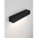 Aplice - Aplica exterior neagra liniara 38cm IP65 LED CCT PRISMATIC