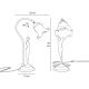 Veioze - Lampa de masa figura feminina din alama Donne
