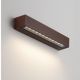 Aplice - Aplica exterior corten liniara 38cm IP65 LED CCT PRISMATIC