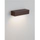 Aplice - Aplica exterior corten liniara 22cm IP65 LED CCT PRISMATIC