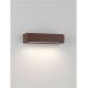 Aplice - Aplica exterior corten liniara 22cm IP65 LED CCT PRISMATIC