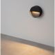 Aplice - Mini Aplica perete exterior IP65, LED CCT Sete negru 10cm
