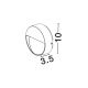 Aplice - Mini Aplica perete exterior IP65, LED CCT Sete negru 10cm