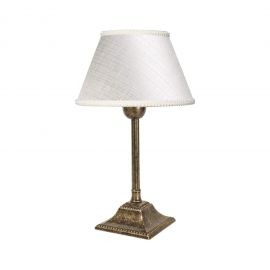 Veioze - Veioza, Lampa de masa cu abajur elegant Ivory Striped Small