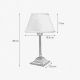 Veioze - Veioza, Lampa de masa cu abajur elegant Ivory Striped Small