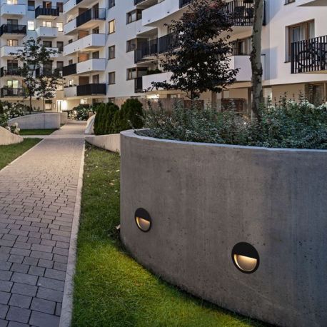 Spoturi - Spot incastrabil exterior IP65, LED CCT Sete negru
