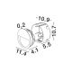 Spoturi - Spot incastrabil exterior IP65, LED CCT Sete negru