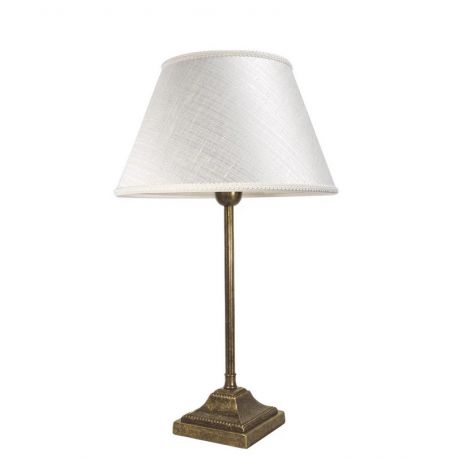 Veioze - Veioza, Lampa de masa cu abajur elegant Ivory Striped Medium