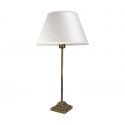 Veioza, Lampa de masa cu abajur elegant Ivory Striped Large