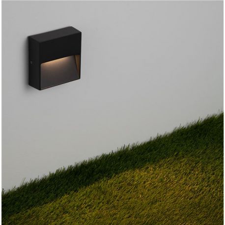 Aplice - Mini Aplica perete exterior IP65, LED CCT Til negru