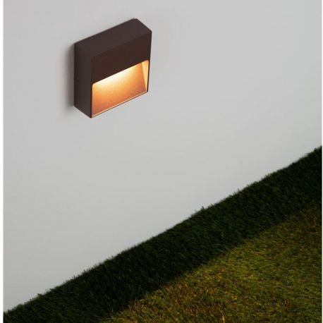 Aplice - Mini Aplica perete exterior IP65, LED CCT Til corten