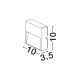 Aplice - Mini Aplica perete exterior IP65, LED CCT Til corten
