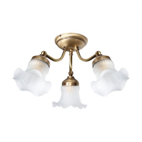 Lustre aplicate - Lustra aplicata din alama design italian Glass Bell 3L