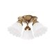 Lustra aplicata din alama design italian Glass Bell 3L