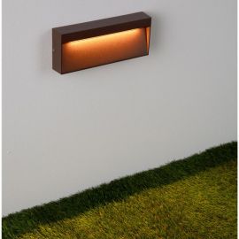 Aplice - Mini Aplica perete exterior IP65, LED CCT Drat corten