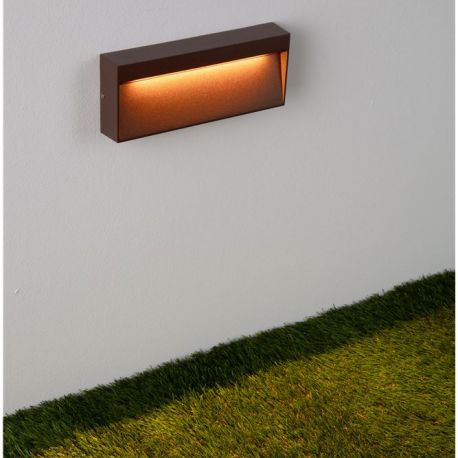 Aplice - Mini Aplica perete exterior IP65, LED CCT Drat corten