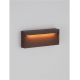 Aplice - Mini Aplica perete exterior IP65, LED CCT Drat corten