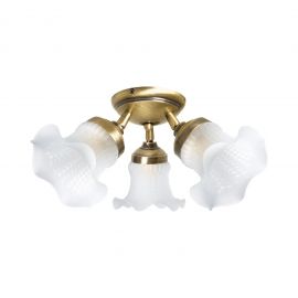 Lustra aplicata din alama design italian Glass Bell 3L