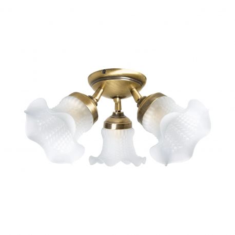 Lustre aplicate - Lustra aplicata din alama design italian Glass Bell 3L