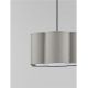 Pendule, Lustre suspendate - Lustra suspendata cu abajur textil gri BLOOSY