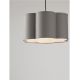 Pendule, Lustre suspendate - Lustra suspendata cu abajur textil gri BLOOSY